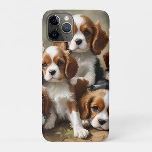 Funda Para iPhone 11 Pro Los Cachorros De Cavalier Spaniel Son Tan Cuidados