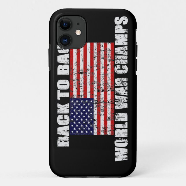 Funda De Case-Mate Para iPhone Los campeones de la guerra mundial apenaron la (Reverso)