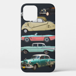 Funda Para iPhone 12 Pro Los coches de época colores gráficos de moda para 