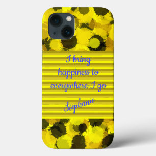 Funda Para iPhone 13 Los colores de Margarita de girasol traen felicida