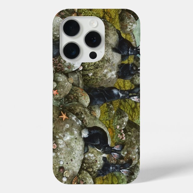 Funda De Case-Mate Para iPhone Los conejos negros de Hy-Brasil (Reverso )