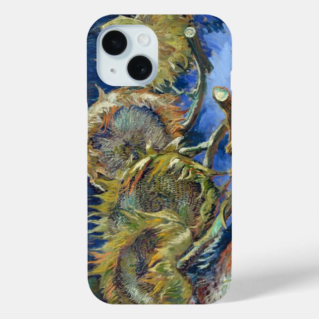 Funda De Case-Mate Para iPhone Los cuatro girasoles alados de Vincent van Gogh (Reverso )