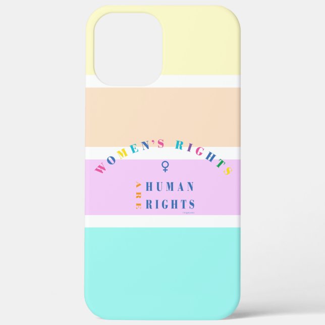 Funda De Case-Mate Para iPhone Los derechos de las mujeres son derechos humanos,  (Reverso )