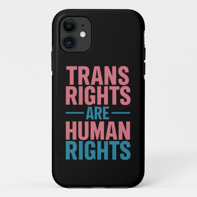 Funda De Case-Mate Para iPhone Los derechos transgénero son el orgullo transgéner (Reverso)