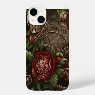 Funda Para iPhone 14 De Case-Mate Los engranajes de la elegancia botánica de Steampu