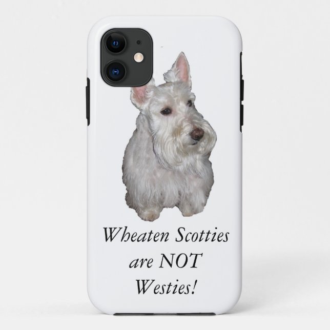 Funda De Case-Mate Para iPhone ¡Los escoceses de trigo no son Westies! (Reverso)