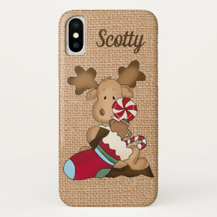Funda Para iPhone X Los falsos alces lindos del país de la arpillera