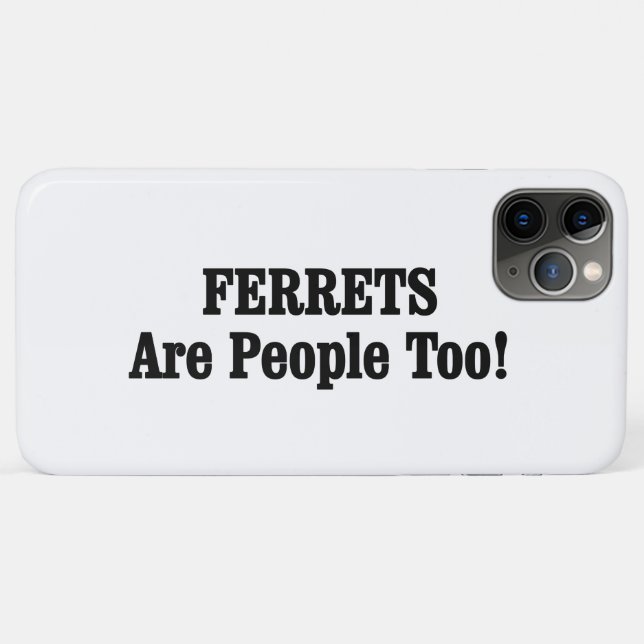 Funda De Case-Mate Para iPhone ¡Los FERRETS También Son Personas! (Reverso (horizontal))