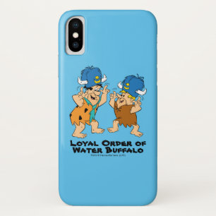 Funda Para iPhone X Los Flintstones el   Fred y búfalos de agua de