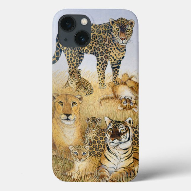 Funda De Case-Mate Para iPhone Los gatos grandes (Reverso)