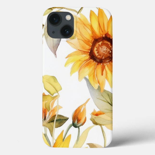 Funda De Case-Mate Para iPhone Los girasoles en flor (Reverso)