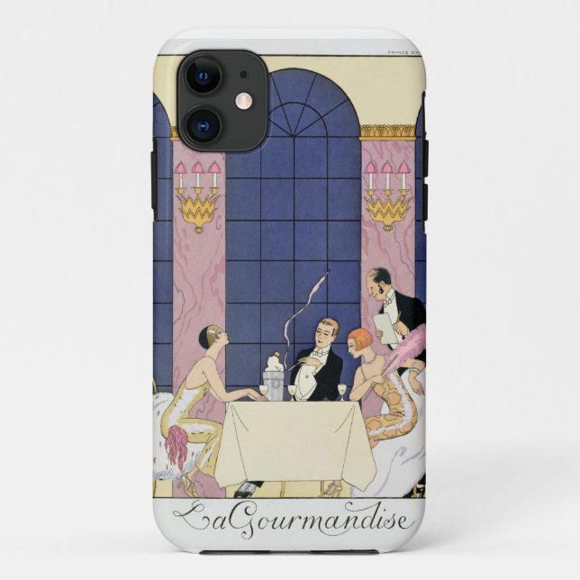 Funda De Case-Mate Para iPhone Los Gourmands, 1920-30 (impresión del pochoir) (Reverso)