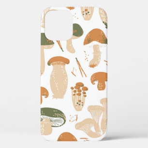 Funda Para iPhone 12 Los hongos comestibles son un patrón impecable. Li