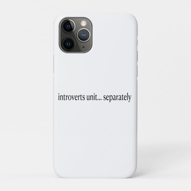 Funda De Case-Mate Para iPhone "Los introvertidos se unen por separado" (Reverso)