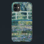 Funda Para iPhone 11 Los lirios de agua de Monet y el puente japonés<br><div class="desc">Nieves del agua y puente japonés por Claude Monet (1899)</div>
