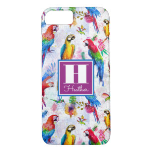 Funda Para iPhone 8/7 Los loros del estilo de la acuarela el   añaden su