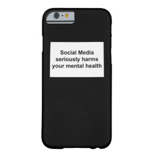 Funda Barely There Para iPhone 6 los medios sociales dañan seriamente su salud