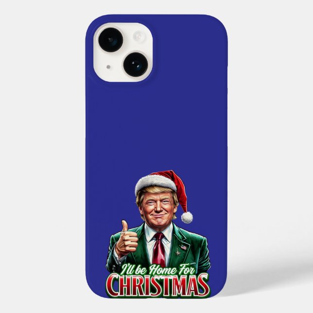 Funda De Case-Mate Para iPhone Los Navidades de Donald Trump en Santa Hat (Reverso )