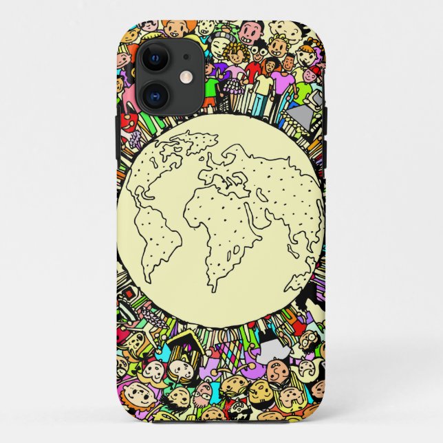 Funda De Case-Mate Para iPhone Los niños del mundo (Reverso)