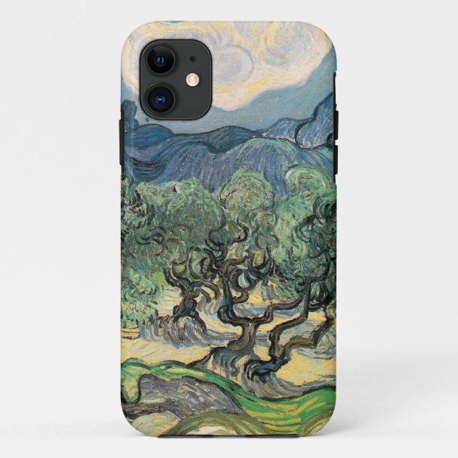 Funda De Case-Mate Para iPhone Los olivos, 1889, de Vincent van Gogh (Reverso)