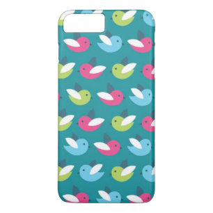 Funda Para iPhone 8 Plus/7 Plus Los pájaros modelan el azul