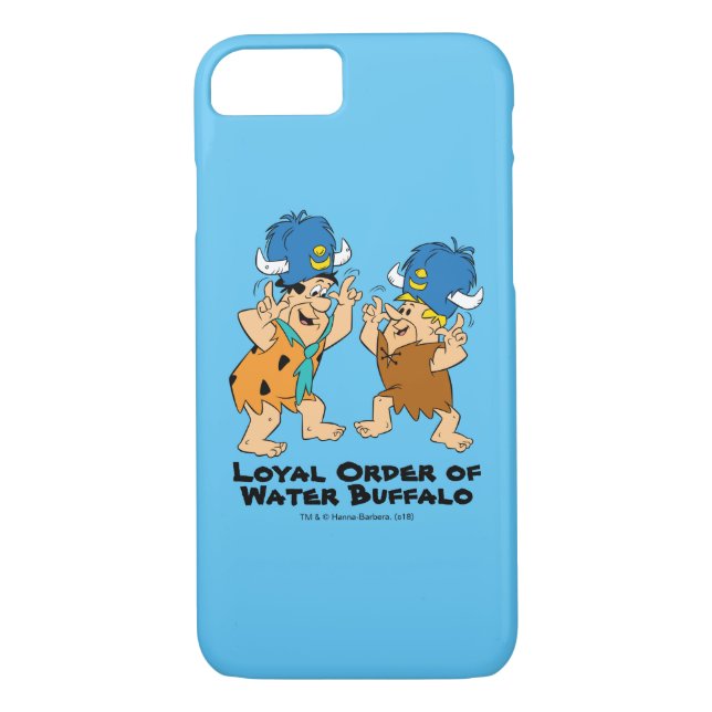 Funda De Case-Mate Para iPhone Los Picapiedra | Buffaloes de agua Fred y Barney (Reverso)