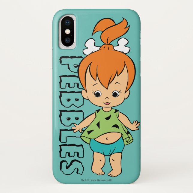 Funda De Case-Mate Para iPhone Los Picapiedra | Flintstone Pebbles (Reverso)