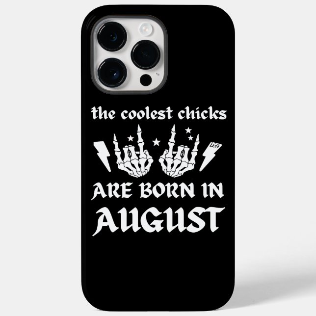 FUNDA DE Case-Mate PARA iPhone LOS POLLOS MÁS FRÍOS NACEN EN AGOSTO. (Reverso )