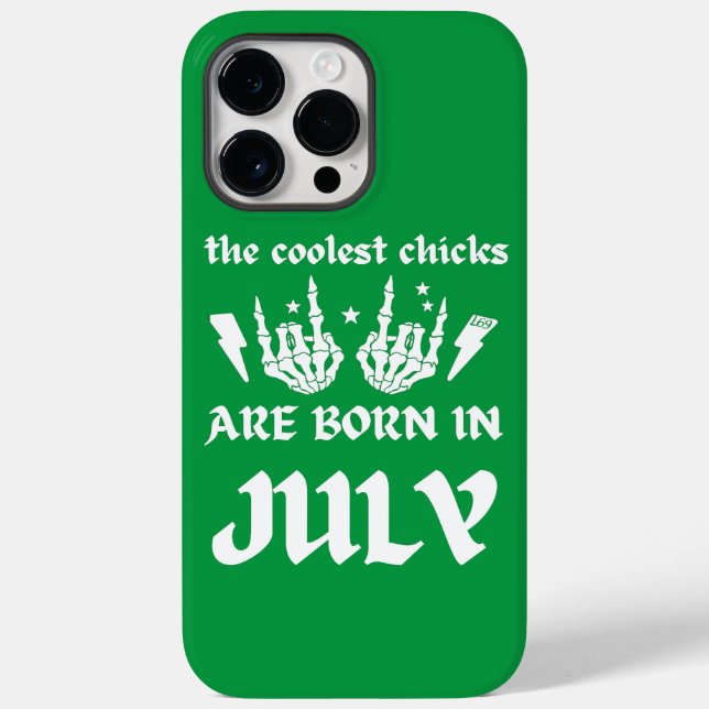 FUNDA DE Case-Mate PARA iPhone LOS POLLOS MÁS FRÍOS NACEN EN JULIO (Reverso )