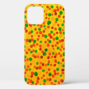 Funda Para iPhone 12 Los puntos de polka acuardan un patrón transparent