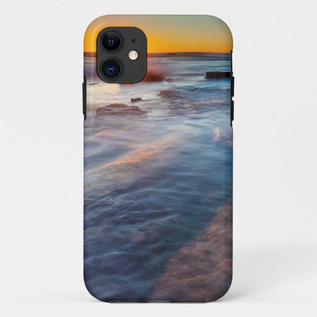 Funda De Case-Mate Para iPhone Los rayos del sol iluminan el Océano Pacífico (Reverso)