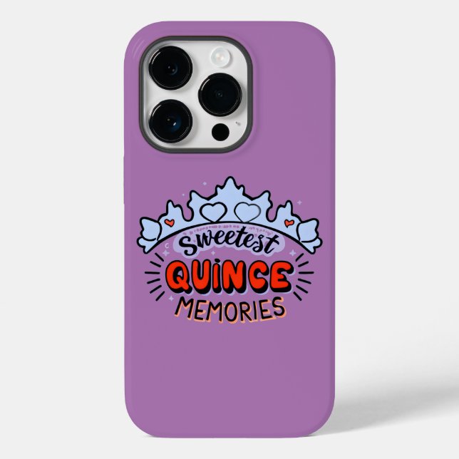 Funda De Case-Mate Para iPhone Los Recuerdos más dulces de Quinceañera (Reverso )