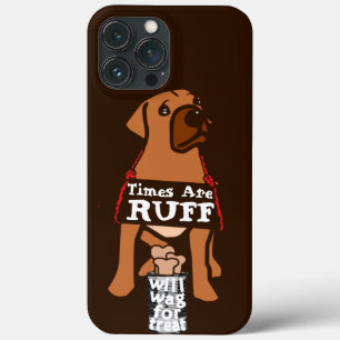 Funda Para iPhone 13 Pro Max Los Tiempos Son Un Ridgeback De Cachorro Marrón Ru