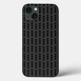 Funda Para iPhone 13 Los triángulos colgantes negros modernos y elegant