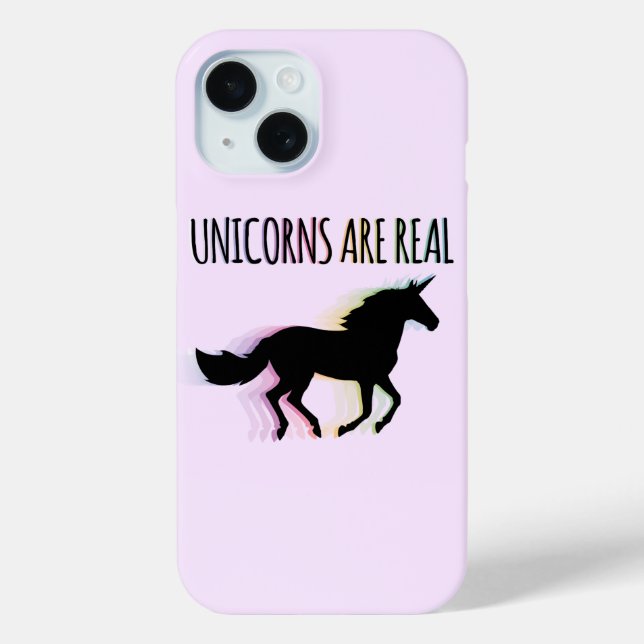 Funda De Case-Mate Para iPhone Los unicornios son reales (Reverso )