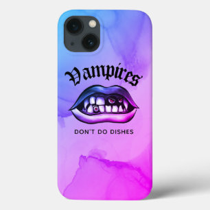 Funda Para iPhone 13 Los vampiros no preparan platos graciosos de la va