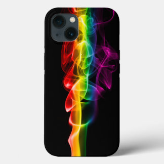 Funda Para iPhone 13 Los vivos colores del arcoiris del humo de Slipper