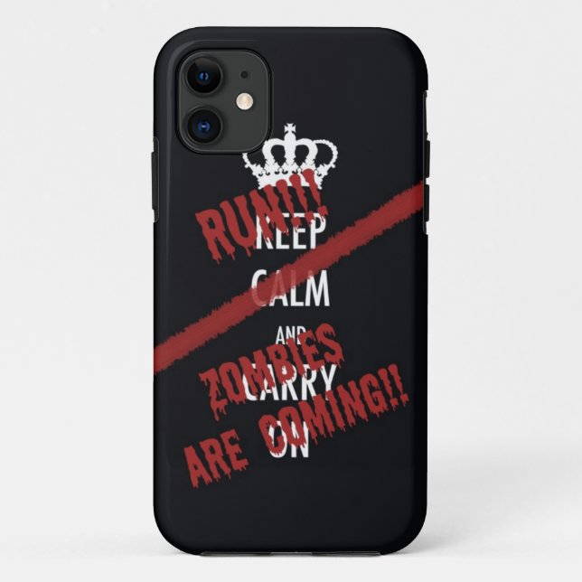 Funda De Case-Mate Para iPhone Los zombis están viniendo (Reverso)