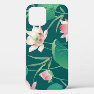 Funda Para iPhone 12 Loto acuarela: flores vintage sin costura.