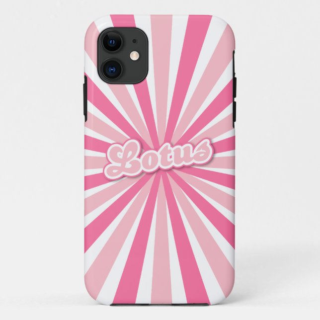 Funda De Case-Mate Para iPhone Loto Rosa (Reverso)