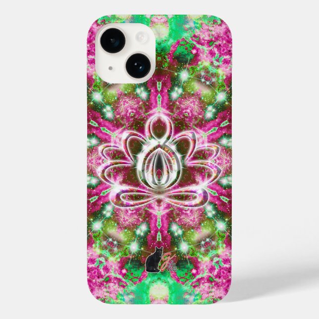 Funda De Case-Mate Para iPhone Loto Zen Luminoso (Reverso )