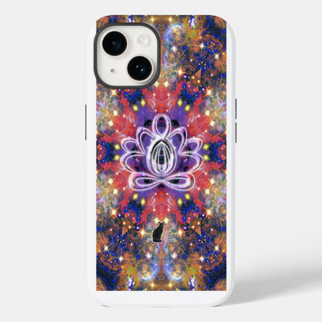 Funda De Case-Mate Para iPhone Loto Zen Lustroso (Reverso )