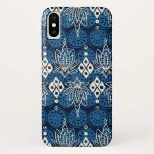 Funda Para iPhone X lotus diamante indigo