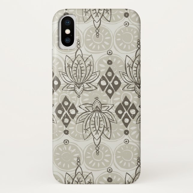 Funda De Case-Mate Para iPhone lotus diamante linen (Reverso)