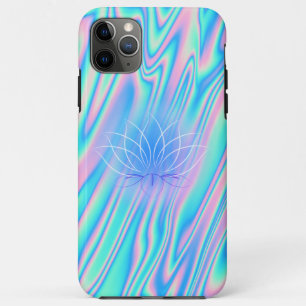 Funda Para iPhone 11 Pro Max Lotus holográfico elegante y moderno