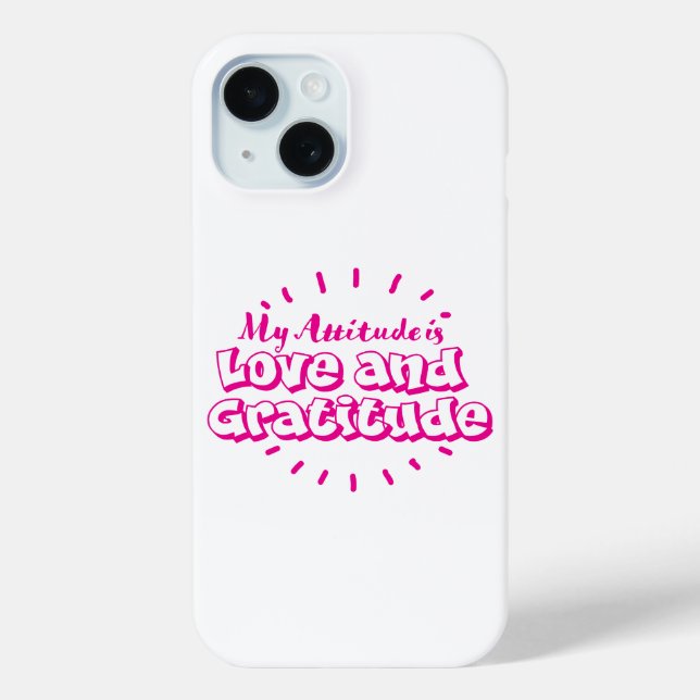 Funda De Case-Mate Para iPhone Love and gratitude cell phone case (Reverso )