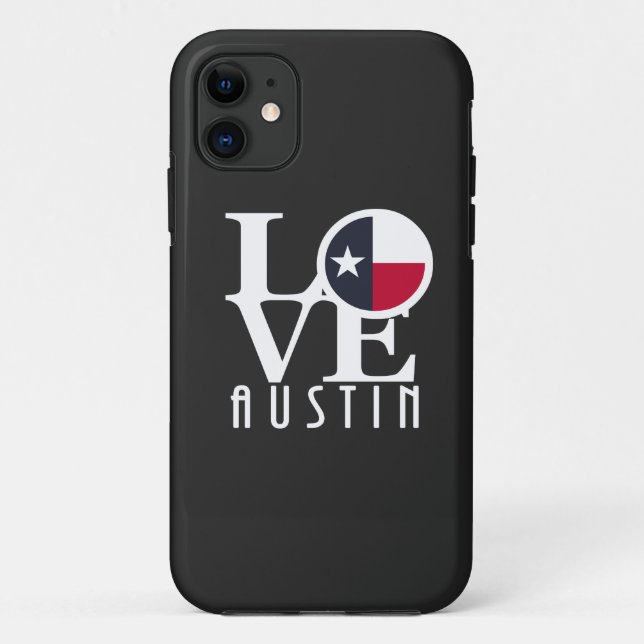 Funda De Case-Mate Para iPhone LOVE Austin Texas (Reverso)