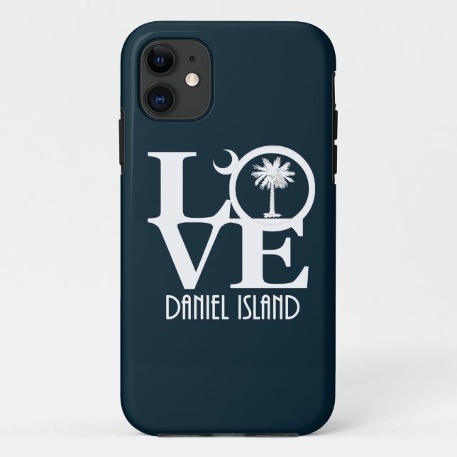 Funda De Case-Mate Para iPhone LOVE Daniel Island SC (Reverso)