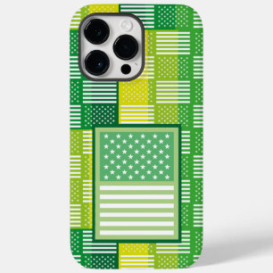 FUNDA PARA iPhone 14 PRO MAX DE Case-Mate LOVE. EEUU / USA FLAG GREEN COLORS BY MASANSER