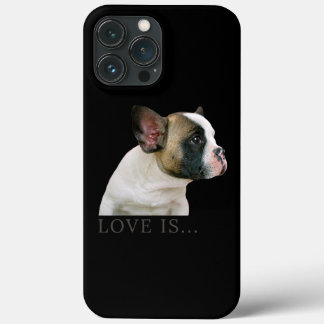 Funda Para iPhone 13 Pro Max Love French Bulldog Frenchie Mom Dad Dog Puppy